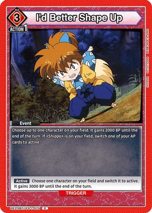 Image of I'd Better Shape Up (UE23BT/IYS-1-075) - UE23BT Inuyasha