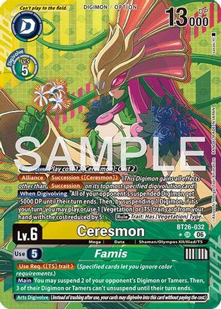 Image of Ceresmon // Famis (Alternate Art) (BT26-032) - Timeless Bonds Foil