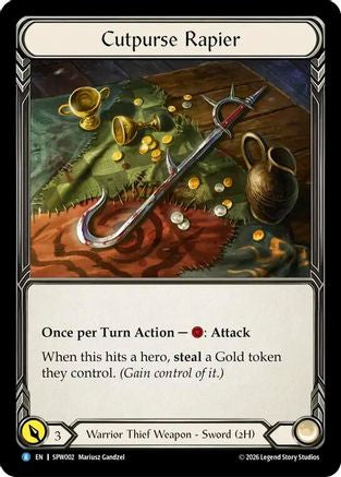 Image of Cutpurse Rapier (SPW002) - Smash Palace: Chorus of Steel Rainbow Foil