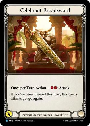 Image of Celebrant Broadsword (SPW004) - Smash Palace: Chorus of Steel Rainbow Foil