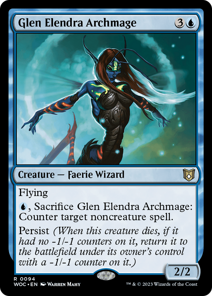 Image of Glen Elendra Archmage [Wilds of Eldraine Commander]