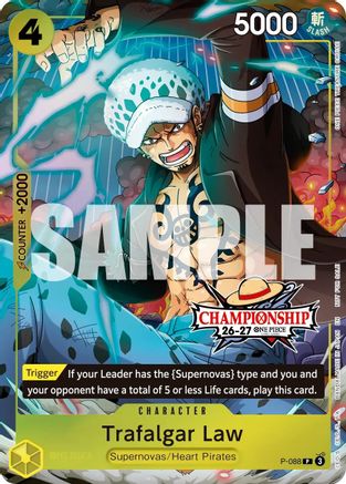 Image of Trafalgar Law (CS 26-27 Event Pack) (P-088) - One Piece Promotion Cards Foil