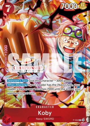 Image of Koby (CS 26-27 Event Pack) (P-092) - One Piece Promotion Cards Foil