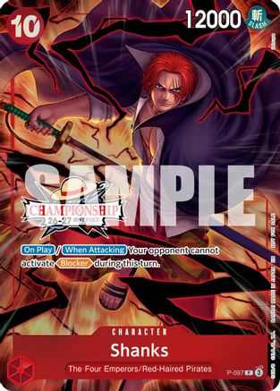 Image of Shanks (CS 26-27 Event Pack) (P-097) - One Piece Promotion Cards Foil