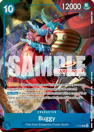 Image of Buggy (CS 26-27 Event Pack) (P-098) - One Piece Promotion Cards Foil