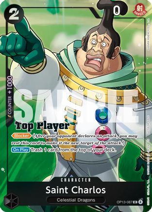 Image of Saint Charlos (CS 26-27 Top Player Pack Vol. 1) (OP13-087) - One Piece Promotion Cards Foil