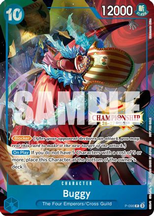 Image of Buggy (CS 26-27 Event Pack Finalist Ver.) (P-098) - One Piece Promotion Cards Foil