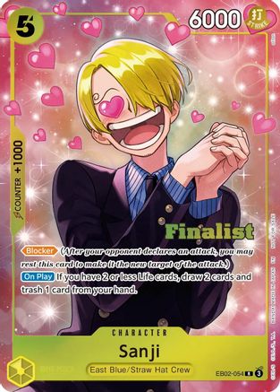Image of Sanji (CS 26-27 Finalist Card Set Vol. 1) (EB04-052) - One Piece Promotion Cards Foil