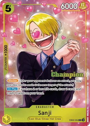 Image of Sanji (CS 26-27 Winner Card Set Vol. 1) (EB04-052) - One Piece Promotion Cards Foil