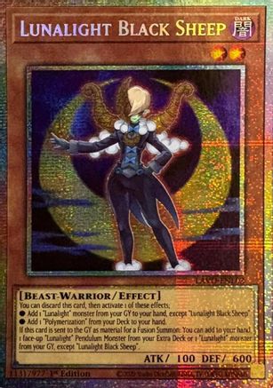 Image of Lunalight Black Sheep (Starlight Rare) (LAVD-ENL02) - Legendary Arc-V Decks 1st Edition