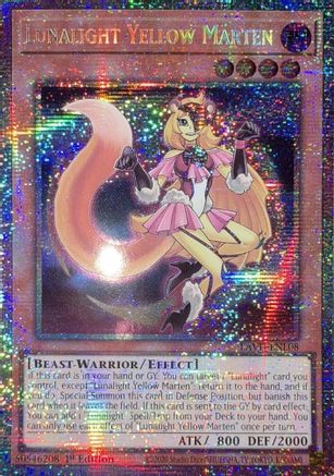 Image of Lunalight Yellow Marten (Starlight Rare) (LAVD-ENL08) - Legendary Arc-V Decks 1st Edition