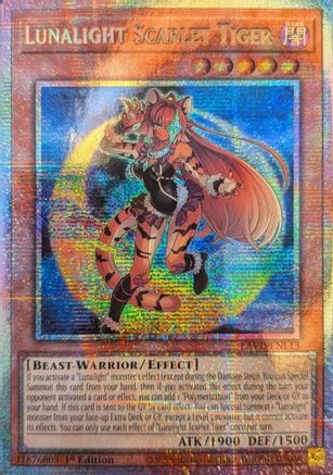 Image of Lunalight Scarlet Tiger (Starlight Rare) (LAVD-ENL13) - Legendary Arc-V Decks 1st Edition