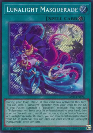 Image of Lunalight Masquerade (Secret Rare) (LAVD-ENL26) - Legendary Arc-V Decks 1st Edition