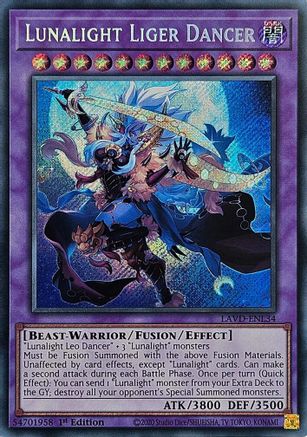 Image of Lunalight Liger Dancer (Secret Rare) (LAVD-ENL34) - Legendary Arc-V Decks 1st Edition