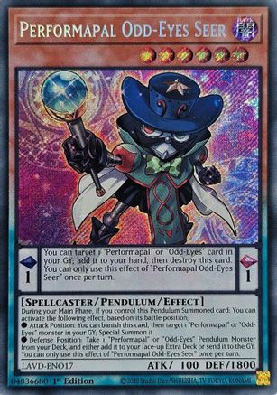 Image of Performapal Odd-Eyes Seer (Secret Rare) (LAVD-ENO17) - Legendary Arc-V Decks 1st Edition