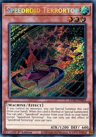 Image of Speedroid Terrortop (Secret Rare) (LAVD-ENS03) - Legendary Arc-V Decks 1st Edition