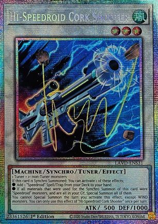 Image of Hi-Speedroid Cork Shooter (Starlight Rare) (LAVD-ENS31) - Legendary Arc-V Decks 1st Edition