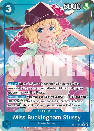Image of Miss Buckingham Stussy (Alternate Art) (OP17-054) - The World's Strongest Warriors Foil
