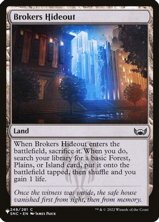 Image of Brokers Hideout (LIST-248) - The List Reprints