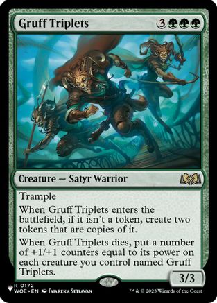 Image of Gruff Triplets (LIST-172) - The List Reprints