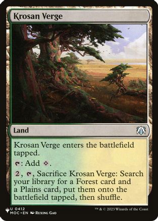Image of Krosan Verge (MOC) (LIST-412) - The List Reprints