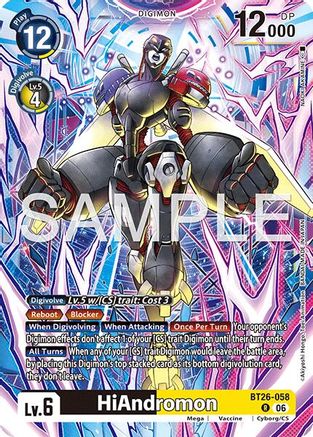 Image of HiAndromon (BT26-058) - Timeless Bonds Foil