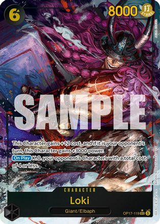 Image of Loki (Alternate Art) (OP17-119) - The World's Strongest Warriors Foil