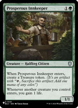 Image of Prosperous Innkeeper (BLC) (LIST-121) - The List Reprints