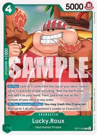 Image of Lucky.Roux (OP17-033) - The World's Strongest Warriors Foil