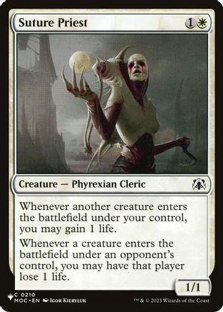 Image of Suture Priest (MOC) (LIST-210) - The List Reprints