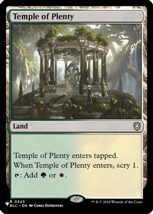 Image of Temple of Plenty (LIST-343) - The List Reprints