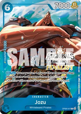 Image of Jozu (Regionals Finalist Card Set 26-27 Vol.2) (OP08-047) - One Piece Promotion Cards Foil