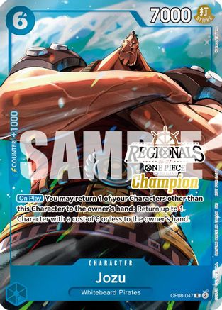 Image of Jozu (Regionals Champion Card Set 26-27 Vol.2) (OP08-047) - One Piece Promotion Cards Foil