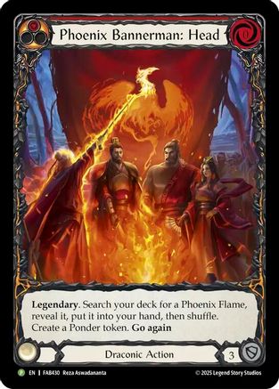 Image of Phoenix Bannerman: Head - FAB430 (FAB430) - Flesh and Blood: Promo Cards Cold Foil