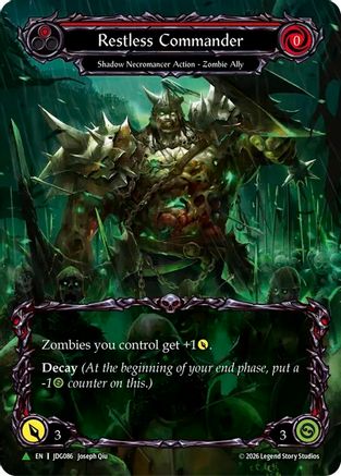 Image of Restless Commander (Marvel) - JDG086 (JDG086) - Flesh and Blood: Promo Cards Cold Foil