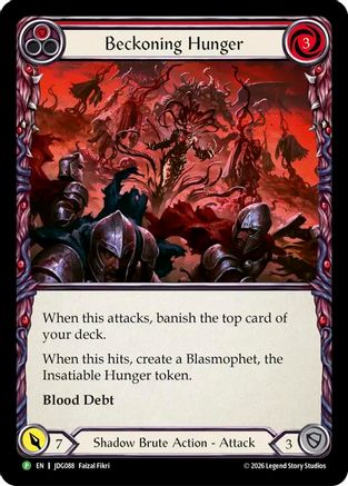 Image of Beckoning Hunger - JDG088 (JDG088) - Flesh and Blood: Promo Cards Cold Foil