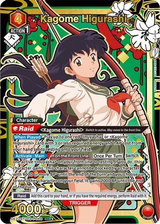 Image of Kagome Higurashi (066) (SR*) (Box Topper Gold Foil) (UE23BT/IYS-1-066) - UE23BT Inuyasha Foil