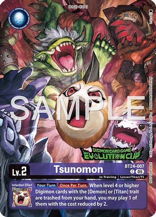 Image of Tsunomon (Evolution Cup 2026 Vol. 3) (BT24-007) - Time Stranger Foil