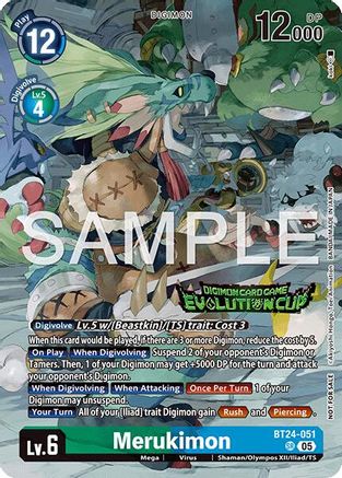 Image of Merukimon (Evolution Cup 2026 Vol. 3) (BT24-051) - Time Stranger Foil