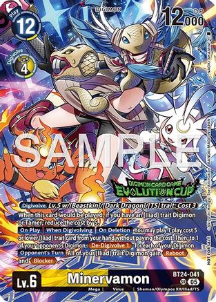 Image of Minervamon (Evolution Cup 2026 Vol. 3) (BT24-041) - Time Stranger Foil