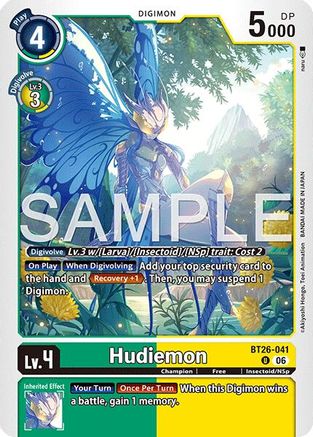 Image of Hudiemon (BT26-041) - Timeless Bonds
