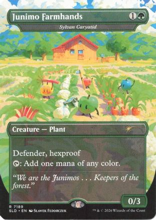 Image of Junimo Farmhands - Sylvan Caryatid (SLD-7189) - Secret Lair Drop Series Foil
