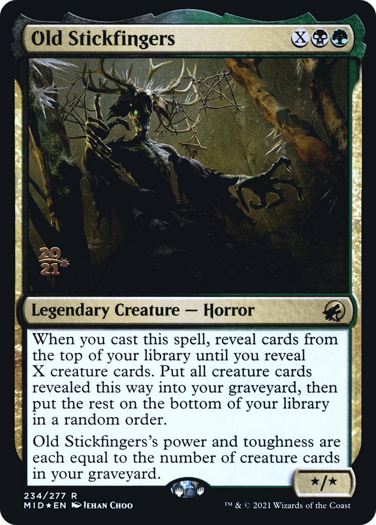 Image of Old Stickfingers [Innistrad: Midnight Hunt Prerelease Promos]