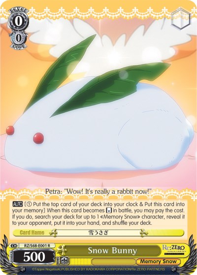 Image of Snow Bunny (RZ/S68-E001 R) [Re:ZERO Memory Snow]