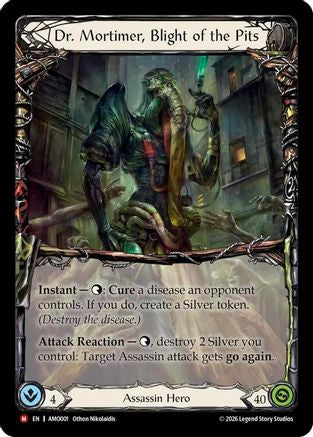 Image of Dr. Mortimer, Blight of the Pits (AMO001) - Armory Deck: Dr. Mortimer, Blight of the Pits Rainbow Foil