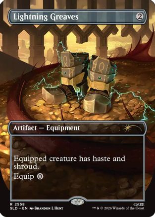 Image of Lightning Greaves (2558) (SLD-2558) - Secret Lair Drop Series Foil