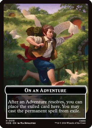 Image of On an Adventure // Enduring Story Double Sided Token (HOB-15 // 14) - The Hobbit