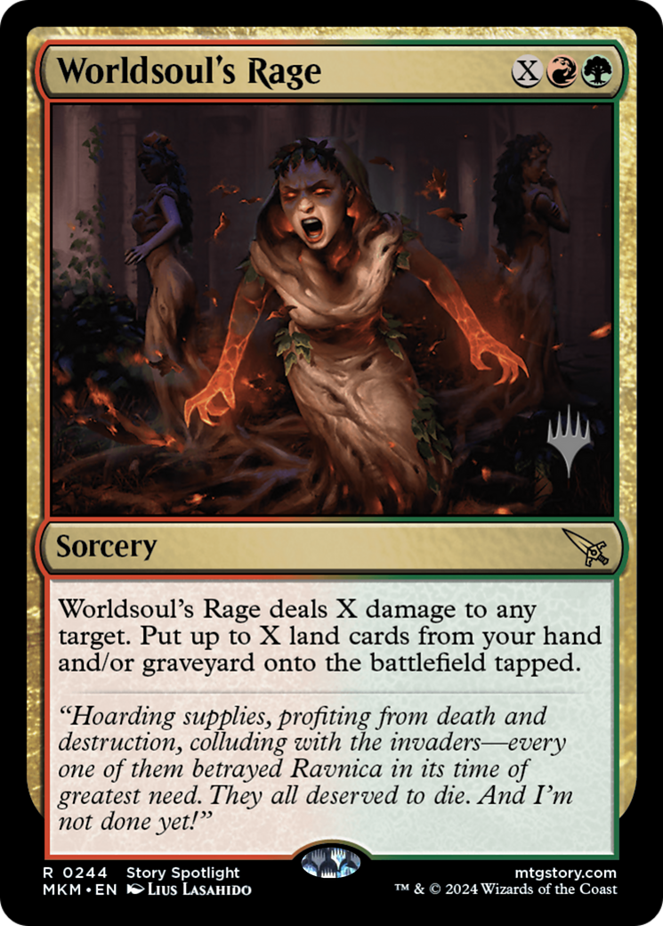 Image of Worldsoul's Rage (Promo Pack) [Murders at Karlov Manor Promos]