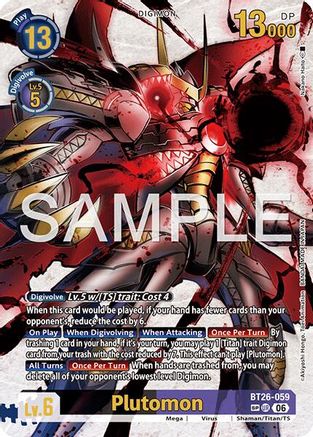 Image of Plutomon (SP) (BT26-059) - Timeless Bonds Foil