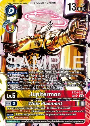 Image of Jupitermon // Wide Plasment (SP) (BT26-033) - Timeless Bonds Foil